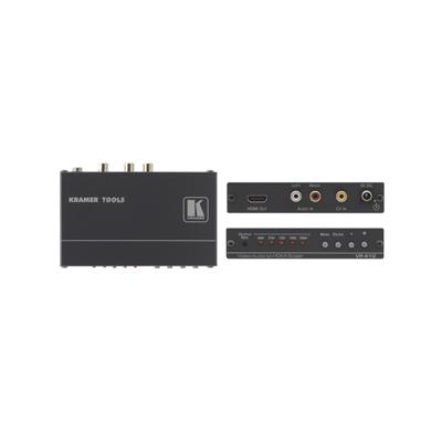 Composite Video & Stereo-Audio to HDMI Scaler